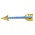 Blue fishnet Arrow Figurine figurine, hand-painted Herend porcelain with 24k gold accents