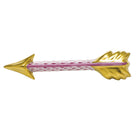 Hand-painted Herend Arrow Figurine in Raspberry fishnet porcelain on a white background