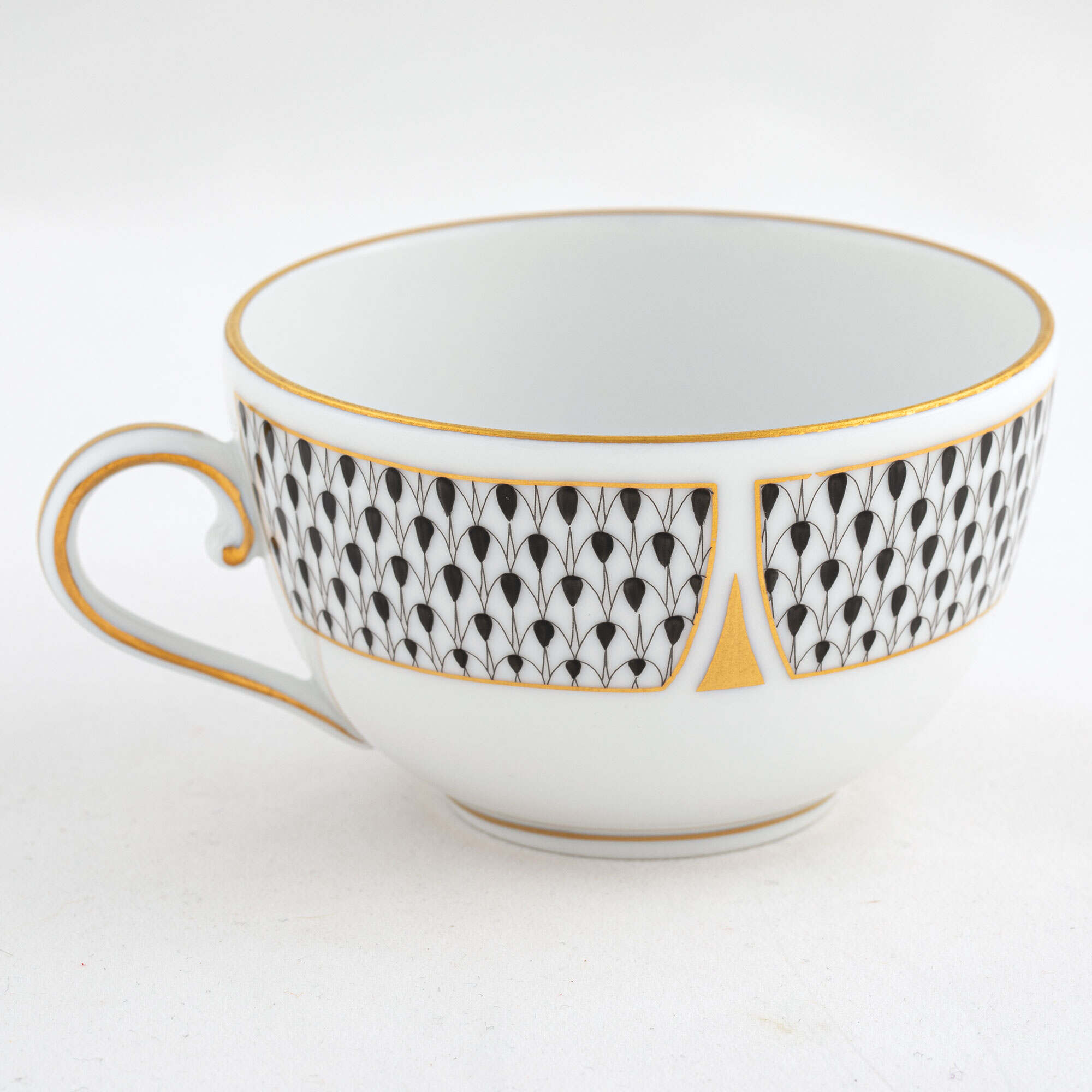 Herend Art Deco Black Tea Cup Teacup — additional view