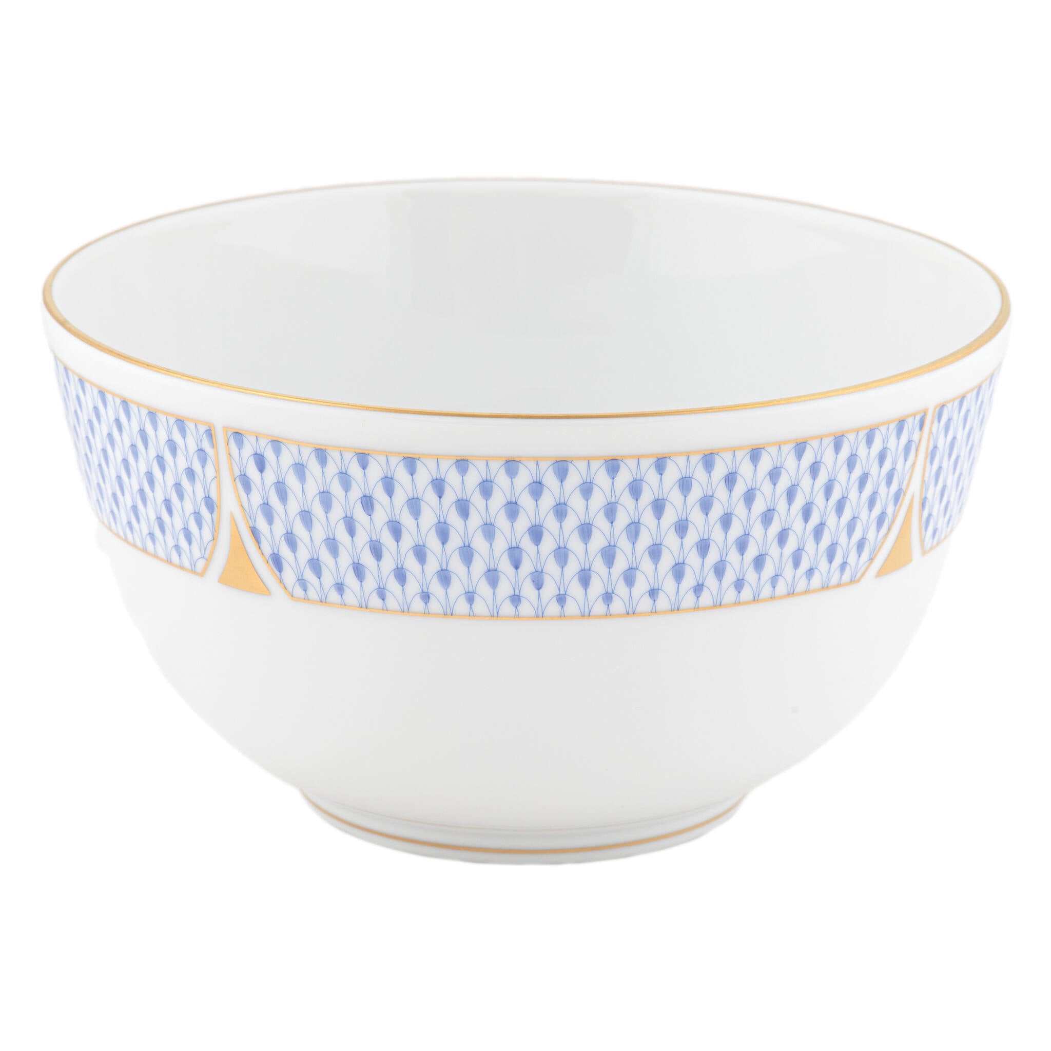 Herend Art Deco Blue Round Bowl — additional view