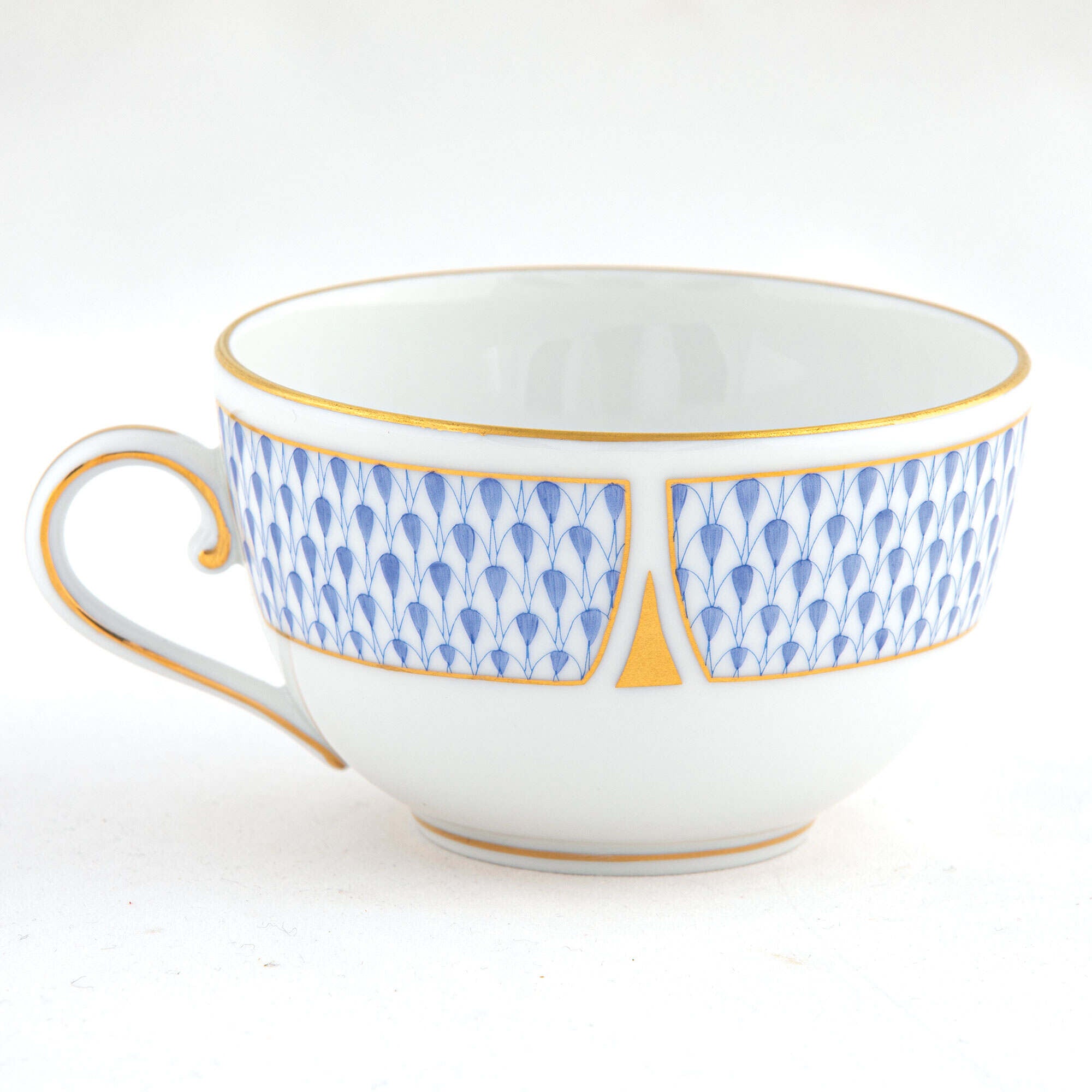 Herend Art Deco Blue Tea Cup Cup & Saucer Set — additional view