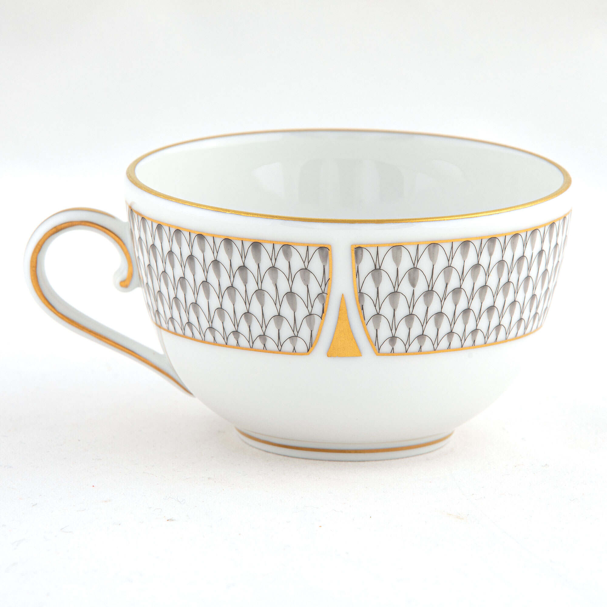 Herend Art Deco Gray Tea Cup Cup & Saucer Set — additional view