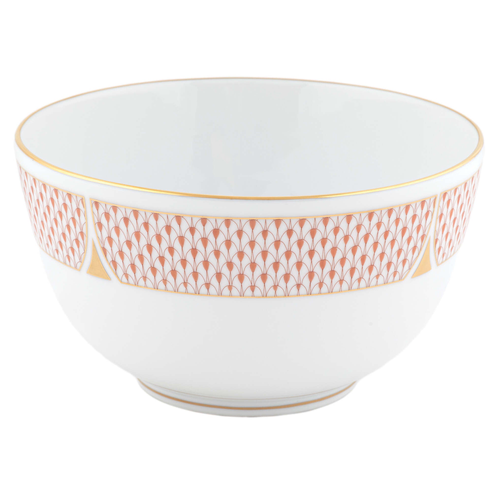 Herend Art Deco Rust Round Bowl — additional view