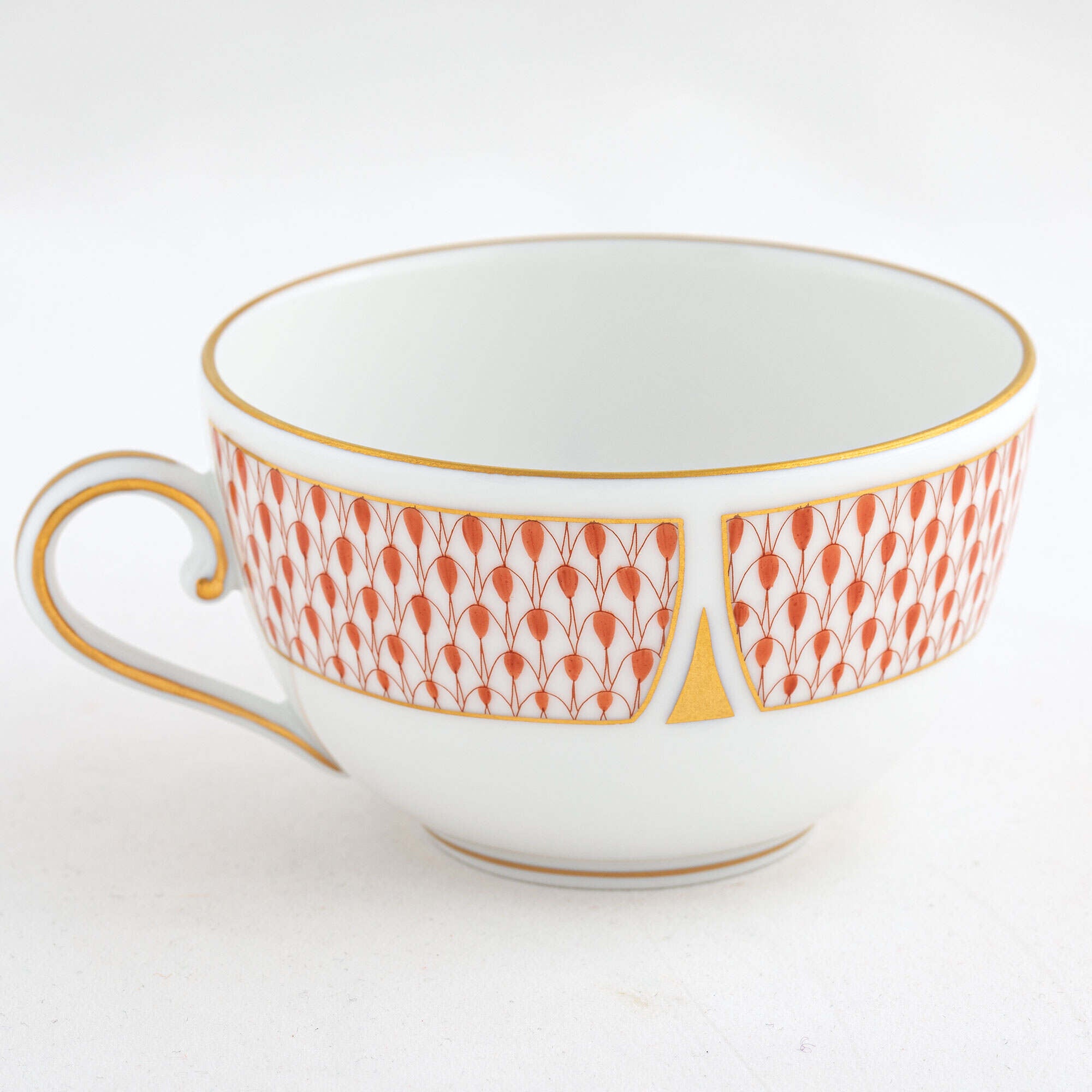 Herend Art Deco Rust Tea Cup Teacup — additional view