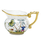 Hand-painted Herend Asian Garden Creamer in fine porcelain, on a white background
