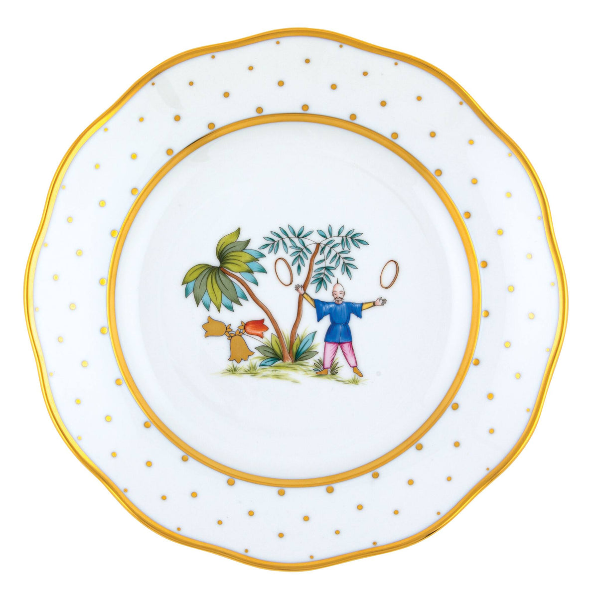 Herend Asian Garden Dessert Plate, alternate view