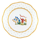 Hand-painted Herend Asian Garden Salad Plate in fine porcelain, 7.5in D,, Motif 4, on a white background