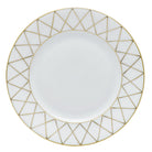 Hand-painted Herend Babos Gold Bread and Butter Plate in fine porcelain, 6in D, on a white background