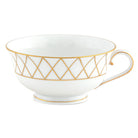 Hand-painted Herend Babos Gold Tea Cup Teacup in fine porcelain, on a white background