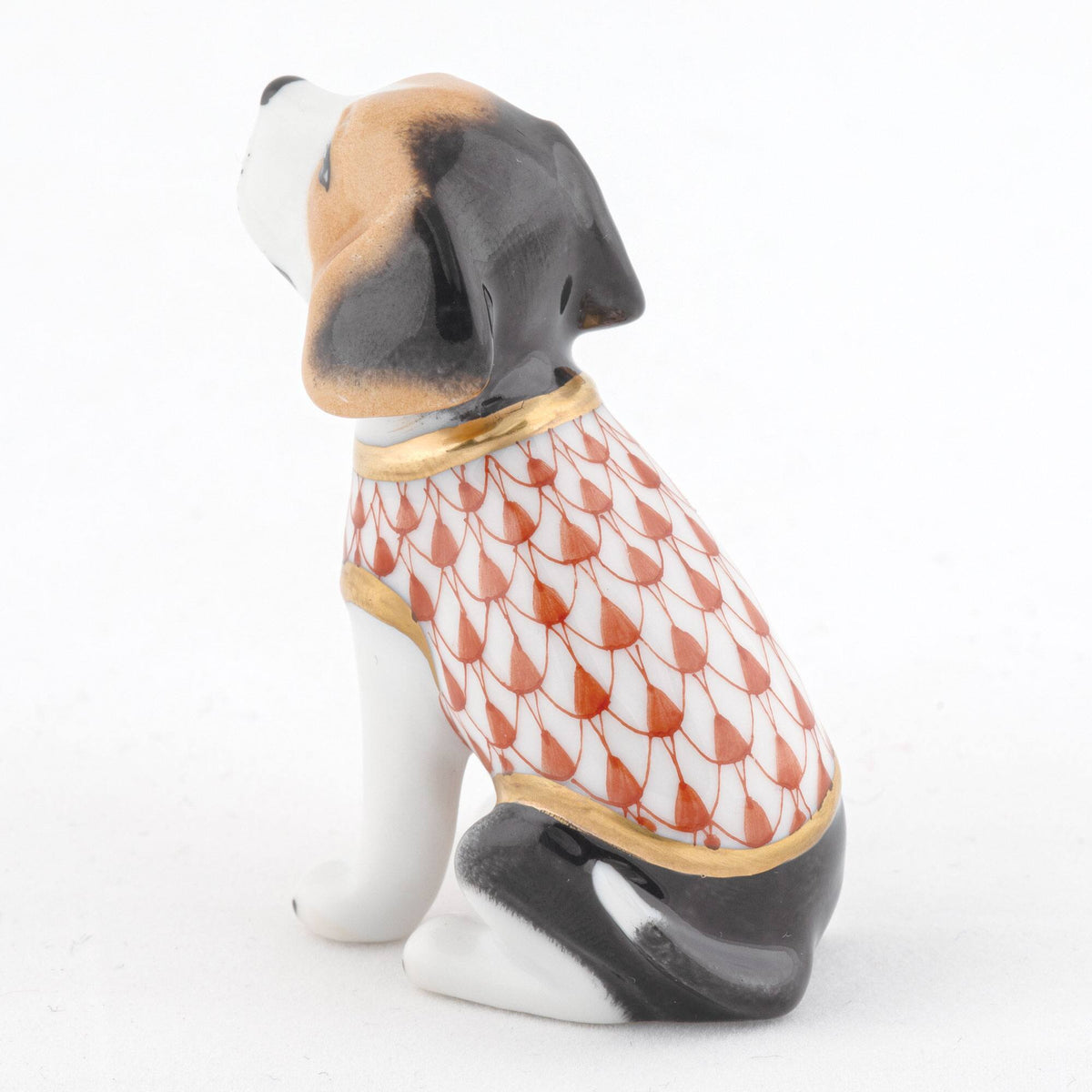 Herend Beagle Puppy Figurine – Rust, alternate view