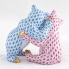 Herend Bear Hug Figurine – Blue-Raspberry, alternate view