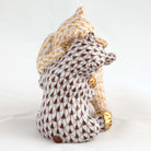 Herend Bear Hug Figurine – Butterscotch-Chocolate, alternate view