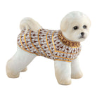 Herend Bichon Frise Figurine porcelain figurine painted in the Chocolate fishnet pattern