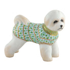 Herend Bichon Frise Figurine porcelain figurine painted in the Key Lime fishnet pattern