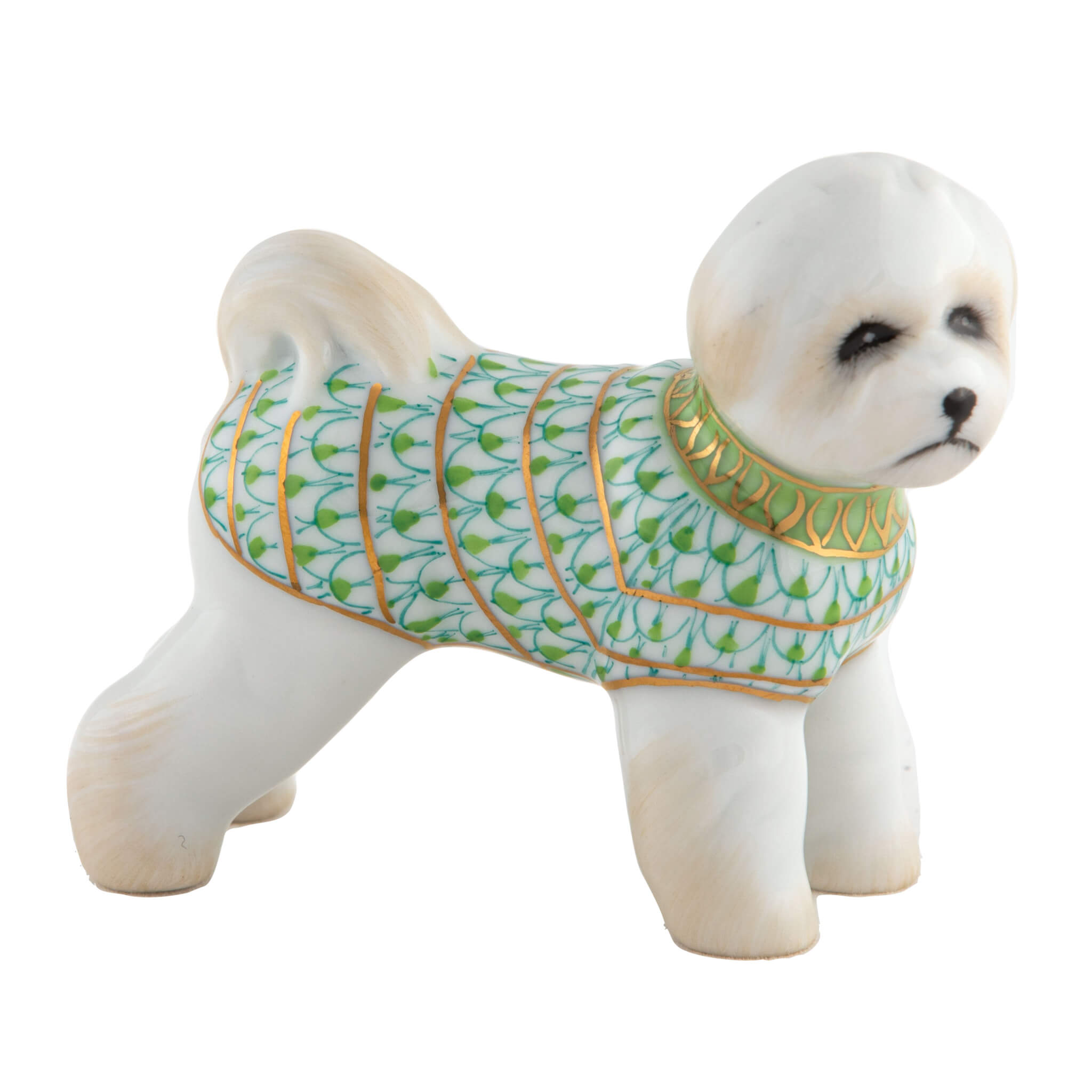 Herend Bichon Frise in Keylime