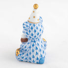 Herend Birthday Bear Figurine – Blue, alternate view