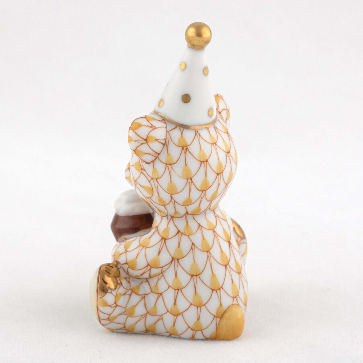 Herend Birthday Bear Figurine – Butterscotch, alternate view