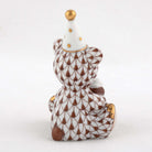 Herend Birthday Bear Figurine – Chocolate, alternate view
