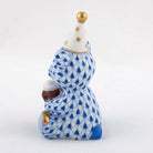 Herend Birthday Bear Figurine – Sapphire, alternate view