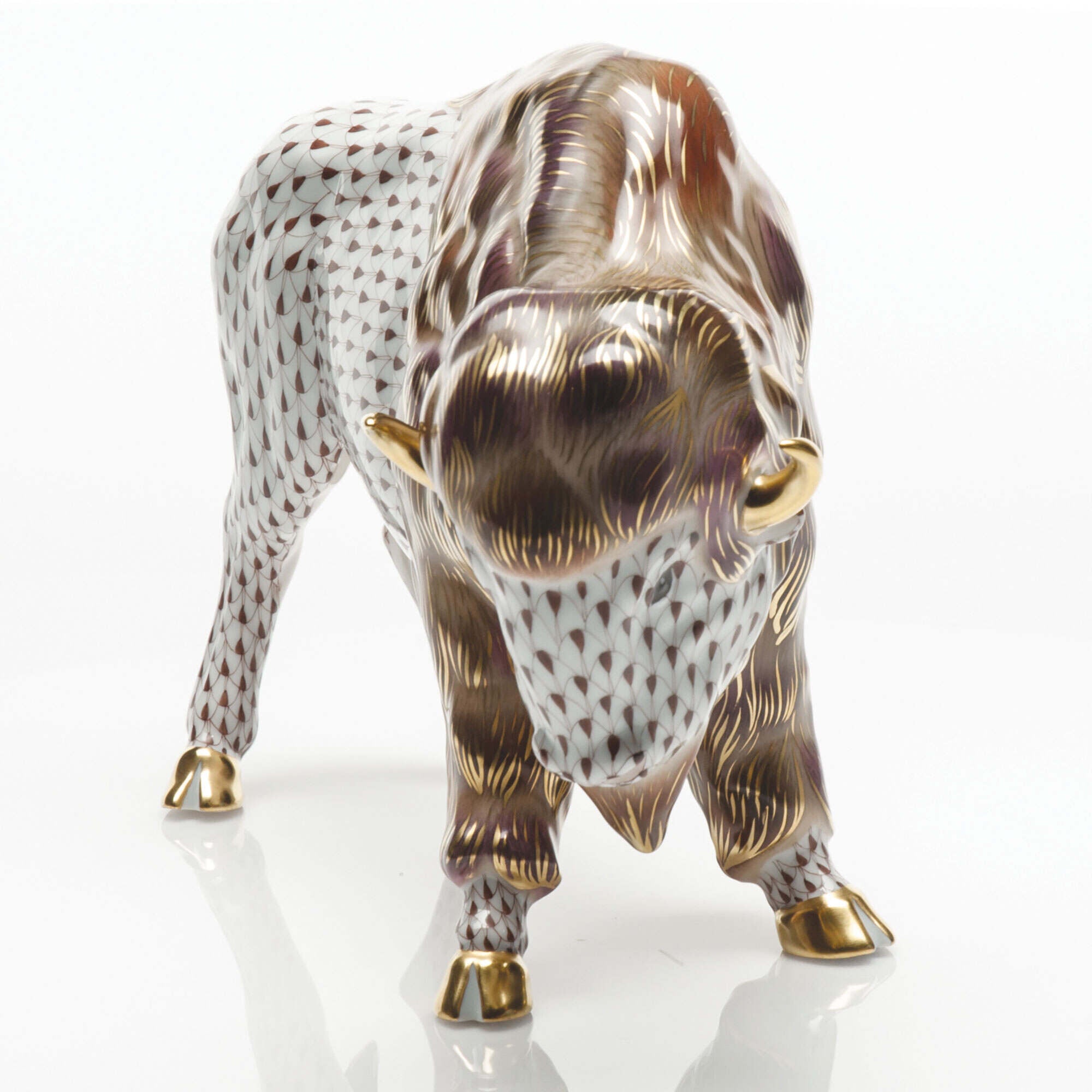 Herend Bison Figurine — additional view
