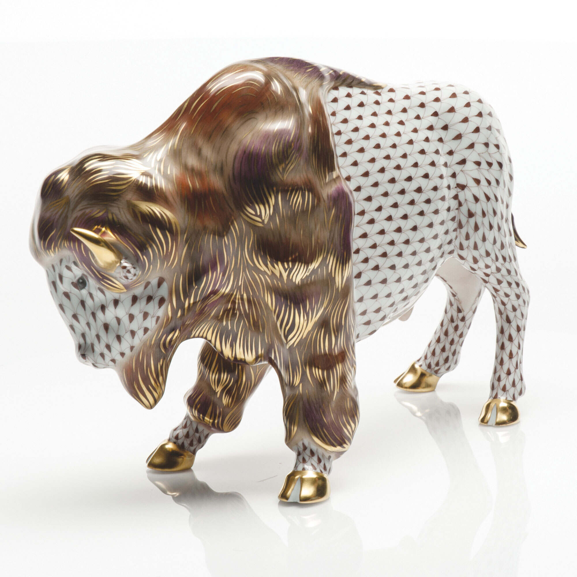 Herend Bison Figurine — additional view