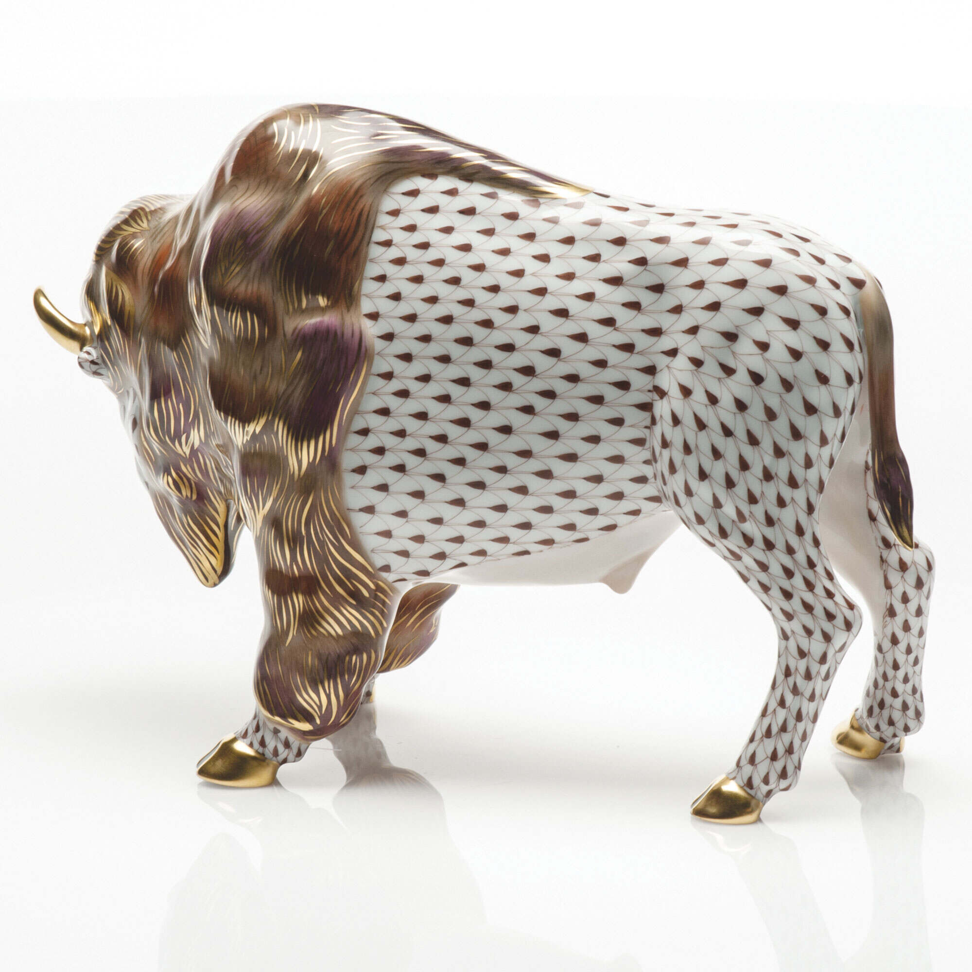 Herend Bison Figurine — additional view
