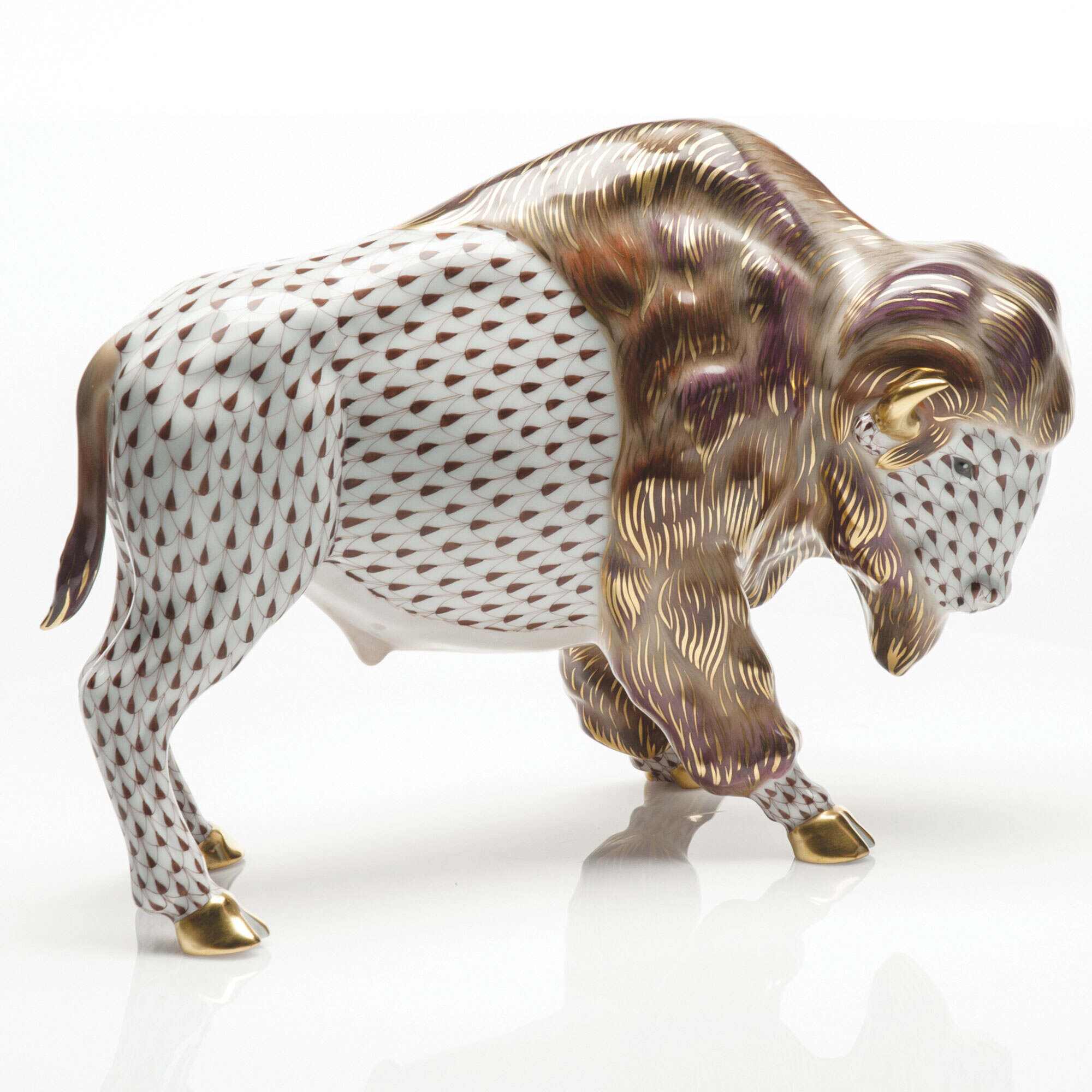 Herend Bison Figurine — additional view