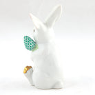 Herend Blossom Bunny Figurine – White-Green, alternate view
