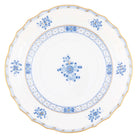 Hand-painted Herend Blue Garden Salad Plate in fine porcelain, 7.5in D, on a white background