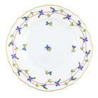 Hand-painted Herend Blue Garland Salad Plate in fine porcelain, 7.5in D, on a white background