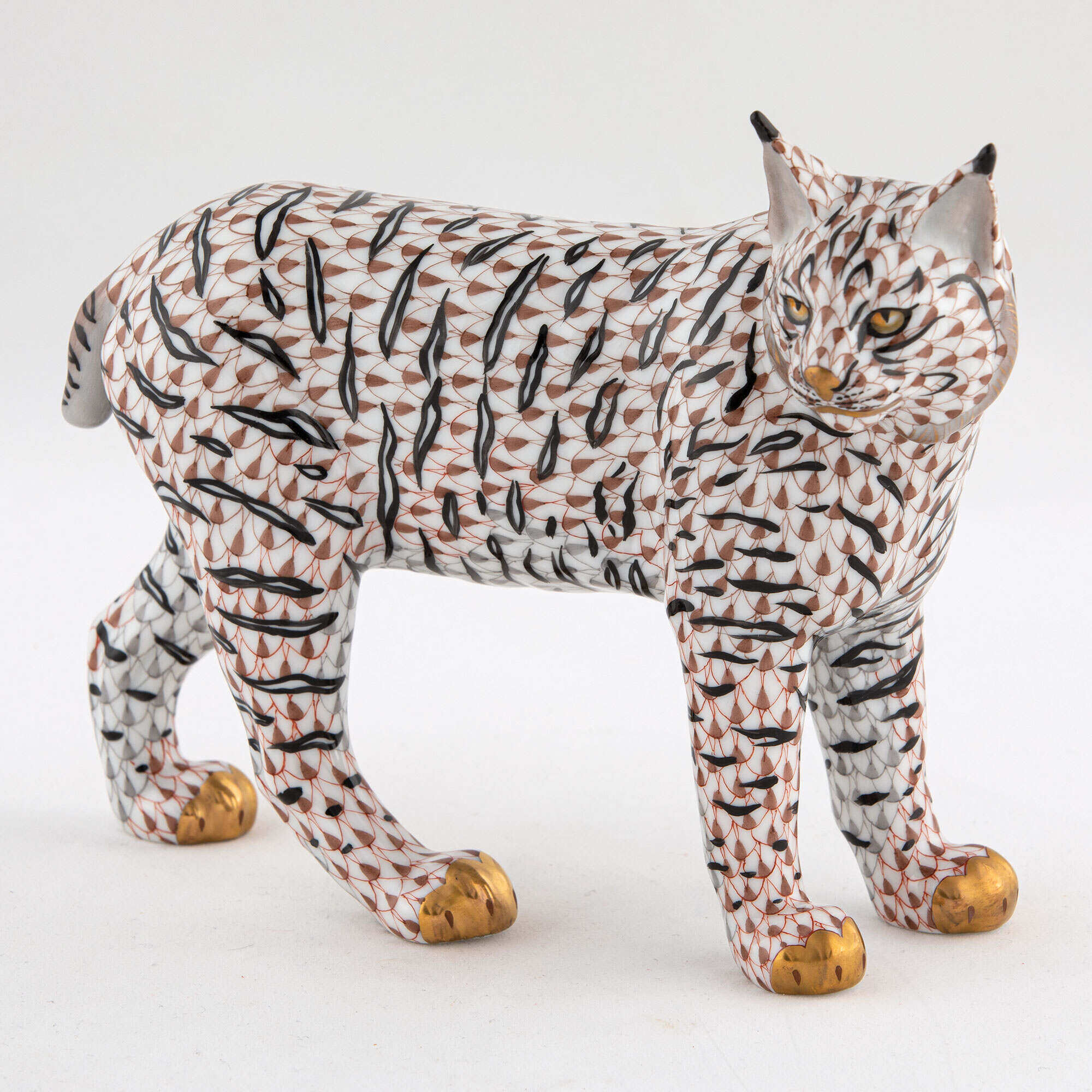 Herend Bobcat Figurine — additional view