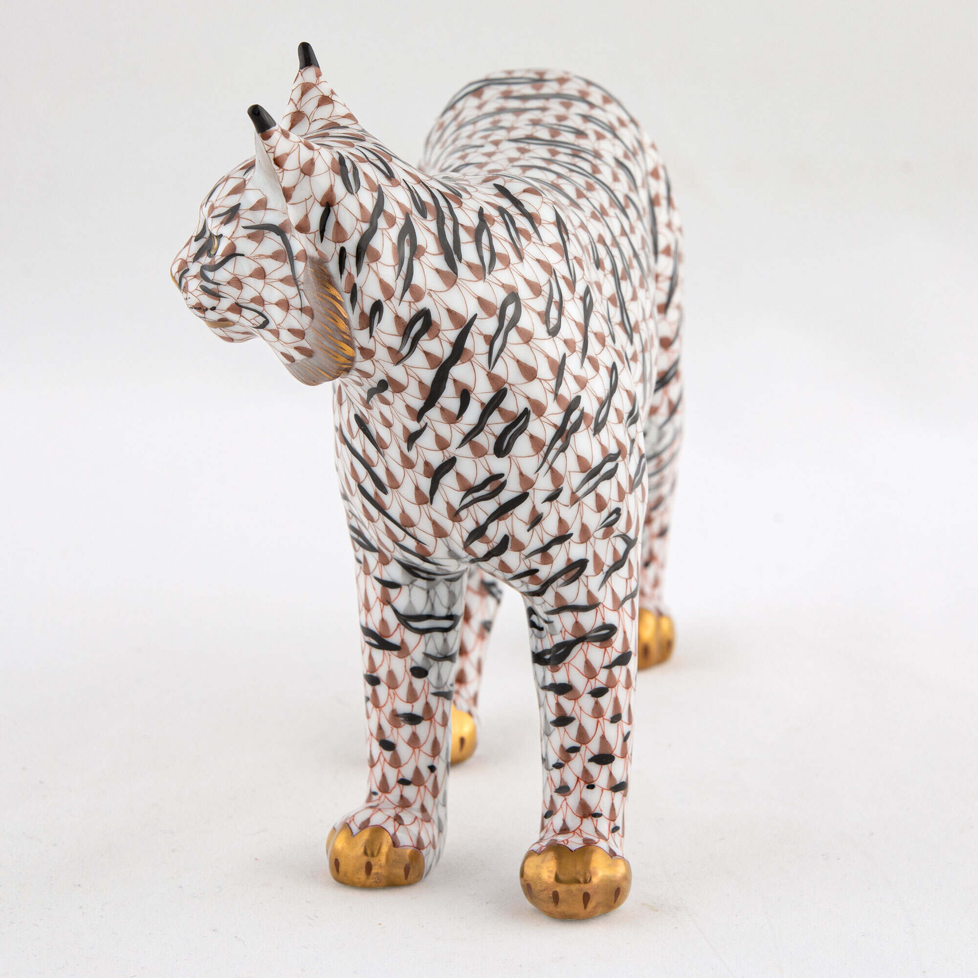 Herend Bobcat Figurine — additional view