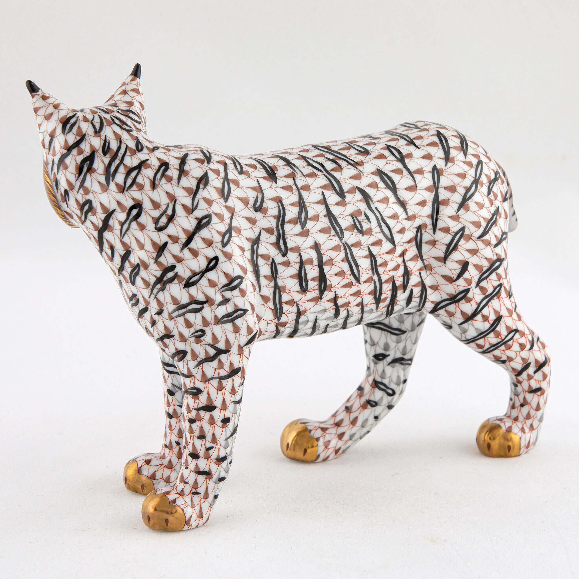 Herend Bobcat Figurine — additional view