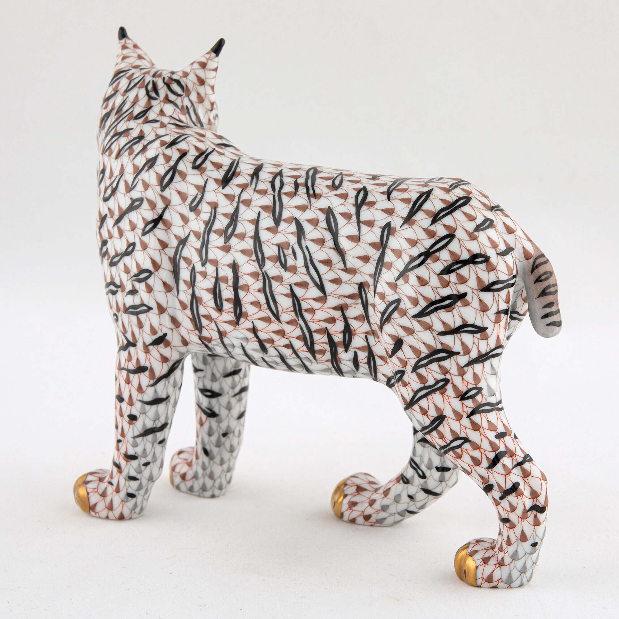 Herend Bobcat Figurine — additional view