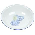 Herend Bowl with Elephant porcelain figurine painted in the Blue fishnet pattern