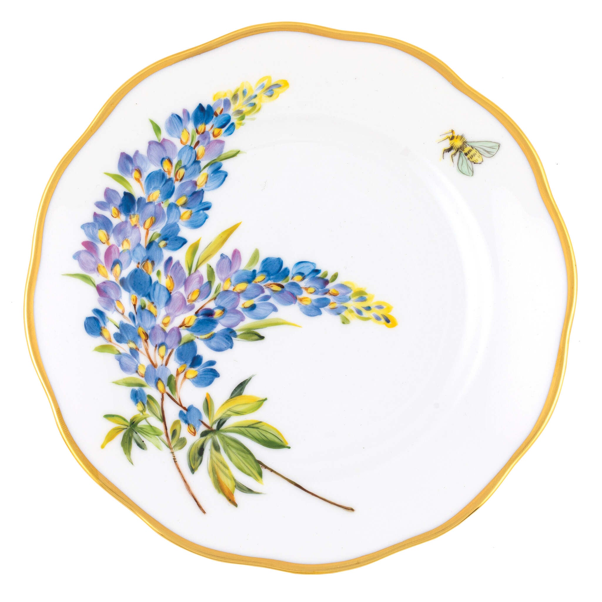 Bread and Butter Plate in hand-painted Multicolor (11) porcelain by Herend of Hungary