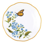 Herend Bread and Butter Plate porcelain figurine painted in the Multicolor (12) fishnet pattern