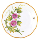 Herend Bread and Butter Plate porcelain figurine painted in the Multicolor (3) fishnet pattern
