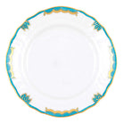 Hand-painted Herend Bread and Butter Plate in fine porcelain, 6in D, on a white background