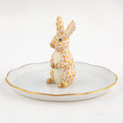 Herend Bunny Ring Holder Garnishment – Butterscotch, alternate view