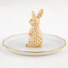 Herend Bunny Ring Holder Garnishment – Butterscotch, alternate view