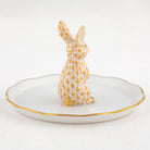 Herend Bunny Ring Holder Garnishment – Butterscotch, alternate view