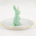 Herend Bunny Ring Holder Garnishment – Key Lime, alternate view