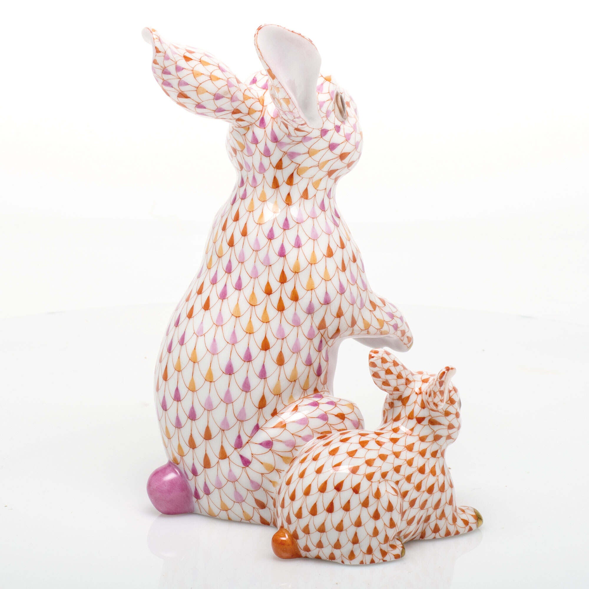 Herend Bunny with Babe Figurine — additional view