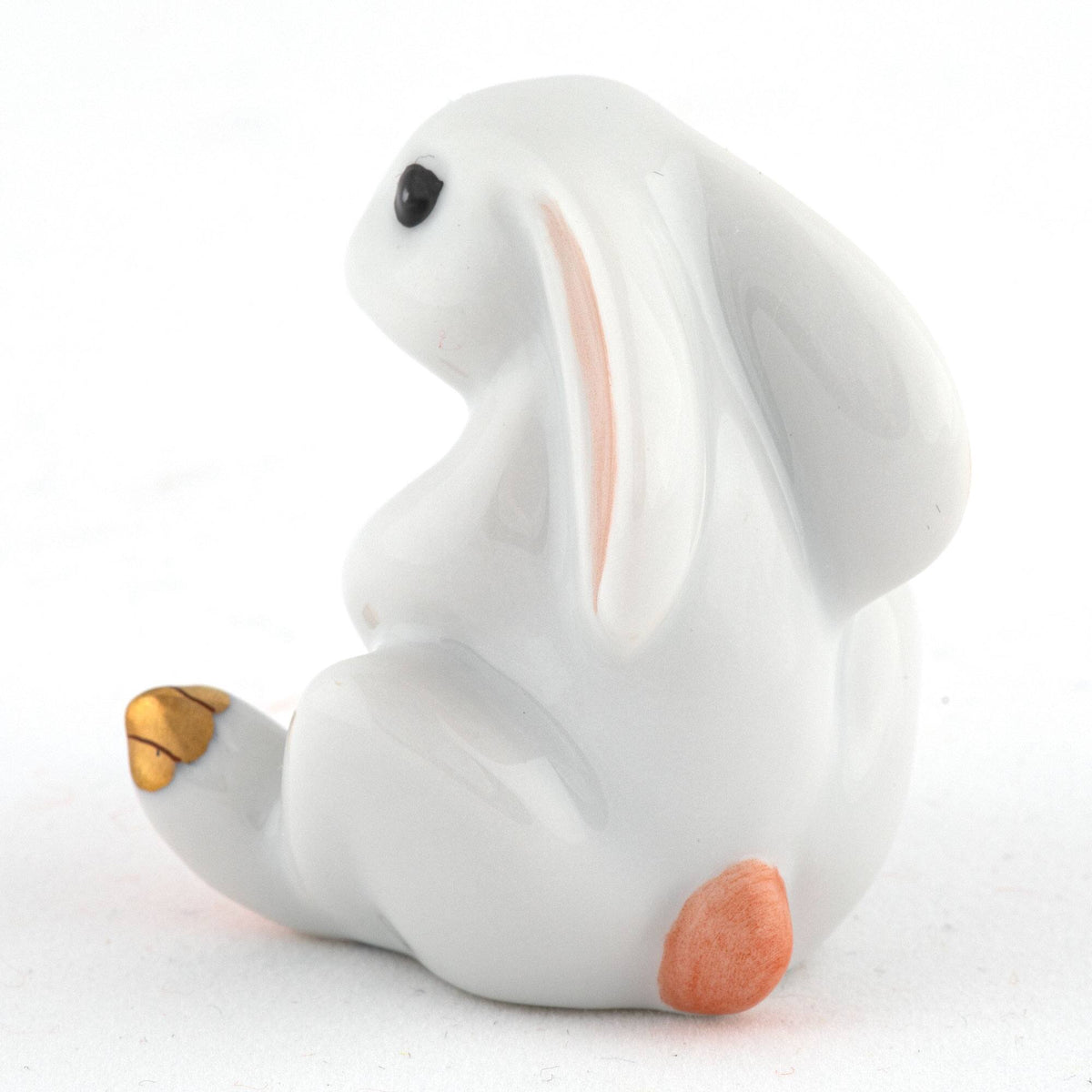 Herend Bunny with Cross Figurine – Rust, alternate view