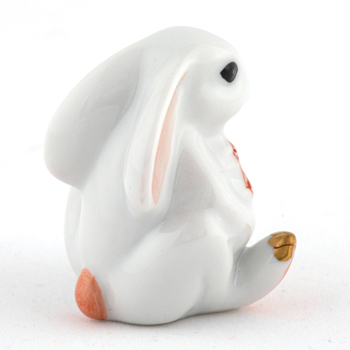 Herend Bunny with Cross Figurine – Rust, alternate view