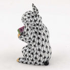 Herend Bunny with Watermelon Figurine – Black, alternate view