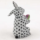 Herend Bunny with Watermelon Figurine – Black, alternate view