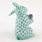 Herend Bunny with Watermelon Figurine – Green, alternate view