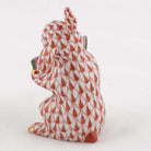Herend Bunny with Watermelon Figurine – Rust, alternate view